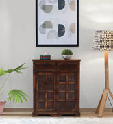 Sheesham Wood Cabinet In Scratch Resistant Provincial Teak Finish